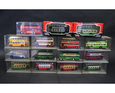 15 Corgi Original Omnibus 1:76 Scale Model 'Older Style' Buses (cases grubby) 