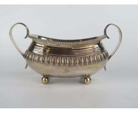 A George III Silver Two Handled Sucrier, London 1816, 20cm wide, 324g 