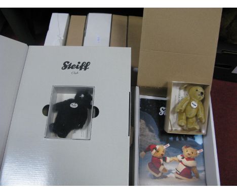 A Collection of Over Seventeen Steiff Collectors Club Miniature Bears (all boxed).