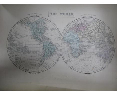 General Atlas of the World, containing upwards of seventy maps engraved on steel, in the First style of Art, Sidney Hall, Wil