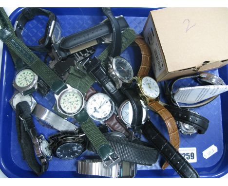 A Quantity of Modern Wristwatches, by Timex, Actim, etc, battery opperated. 