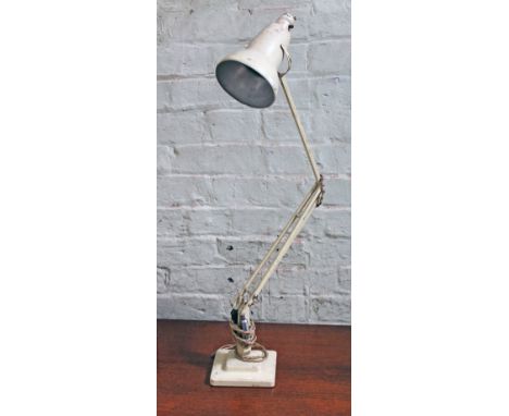 A Herbert & Sons cream anglepoise lamp.