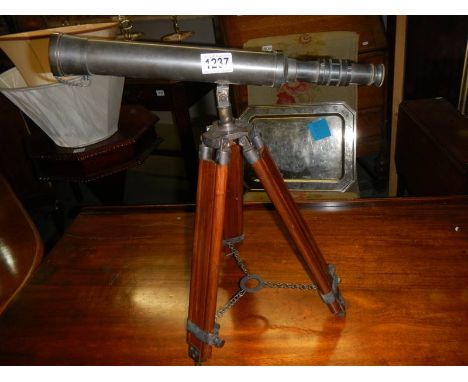 A good telescope on adjustable tripod. 