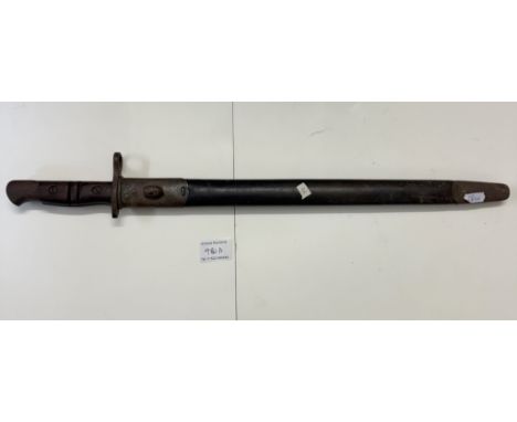 A bayonet in scabbard 