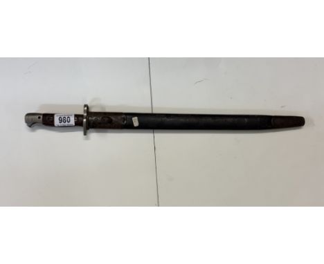A bayonet in scabbard 