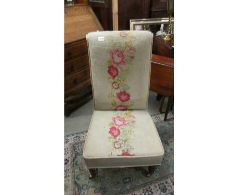 A good tapestry prayer chair. 