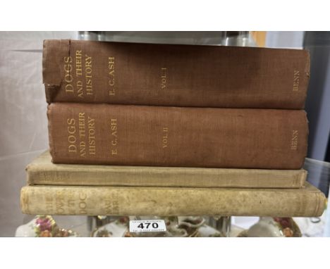 4 collectable &amp; antiquarian books including The power of the dog by Maud Earl, Gun dogs by Patrick R. Chalmers