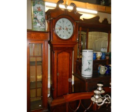 A thirty hour painted dial Grandfather clock. 