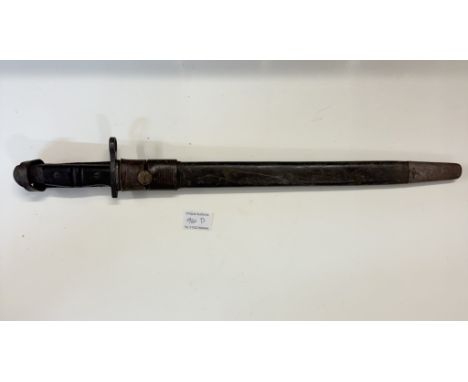A bayonet in scabbard 