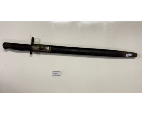 A bayonet in scabbard 