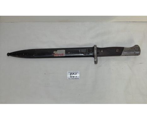 A Brazilian Mauser M1935 bayonet with scabbard 