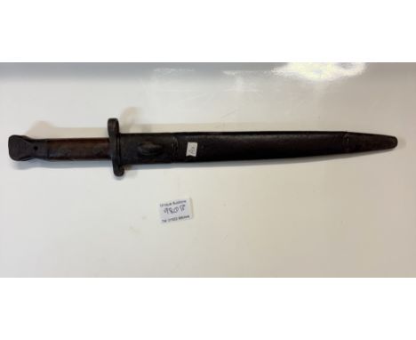 A bayonet in scabbard 