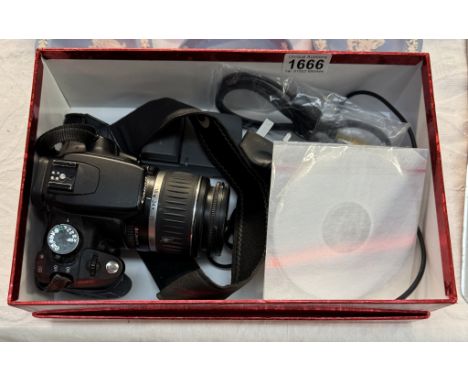 A Canon EOS 350D digital camera 