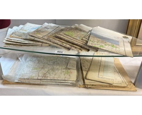 A quantity of army ordnance Survey maps etc 