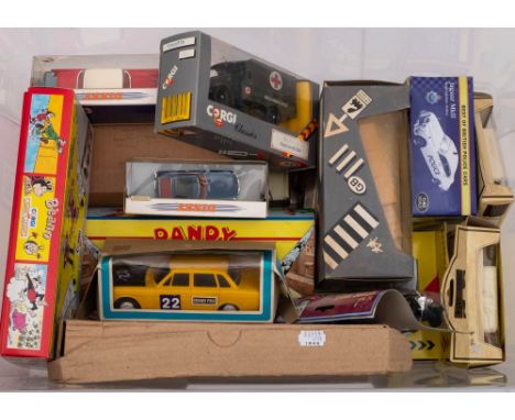 Corgi , Dinky and others, a boxed group: including Dinky DY-3 MGB GT 1965, Beano and Dandy boxed sets and others.