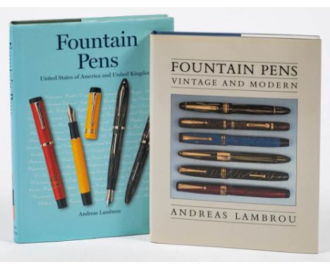 Lambrou, A 'Fountain Pens Vintage and Modern' signed limited edition copy:, 943/1000, 1989, Philip Wilson, London, with dust 