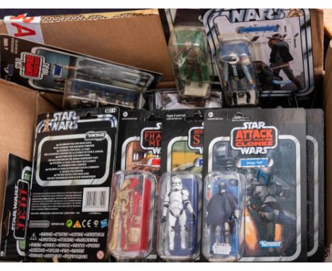Kaenner/ Hasbro The Star Wars vintage collection. A boxed group of figures: including Ponda Baba, Jar Jar Binks and others 