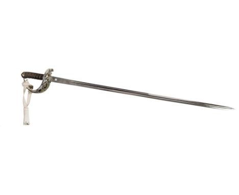 A Victorian 1834 pattern Household Cavalry Officers sword by Henry Wikinson for J G R Homfray 1st Life Guards,: the straight 