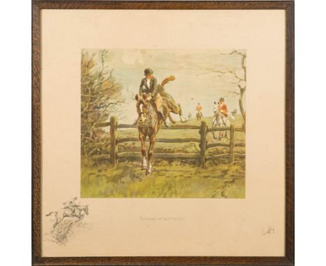 Charles Johnson Payne [1884-1967], 'Snaffles' - Handing It Out To 'Em,:-print, signed in pencil and blindstamp in the margins