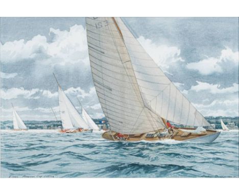 * Alastair D. Houston [b.1965]-Eileen, Americas Cup Jubilee,:-signed, inscribed and dated '01watercolour, 46 x 68cm.