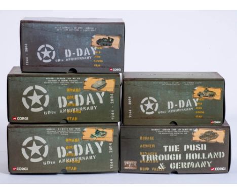 Corgi World War Two Series Military Model group: including CC660404  D-Day M3 White Half Track, The Push Through  Poland &amp