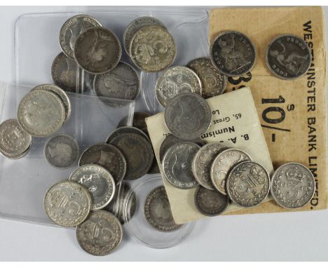 GB Silver Minors (38) 19th-20thC, mixed grade.