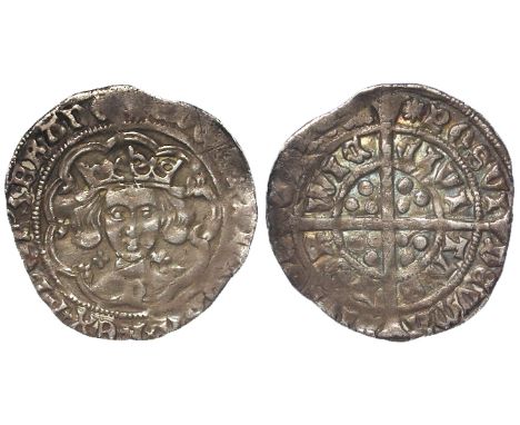Edward IV, First Reign 1461-1470, silver groat of Norwich, Light Coinage 1464-1470, mm.Sun, 'N' on breast, Spink 2011, rare V