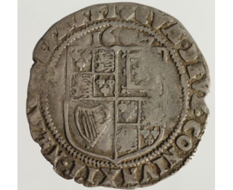 James I silver sixpence, Second Coinage 1604-1619, mm. Escallop 1606-1607 and dated 1607, Fourth Bust, Spink 2658, GF