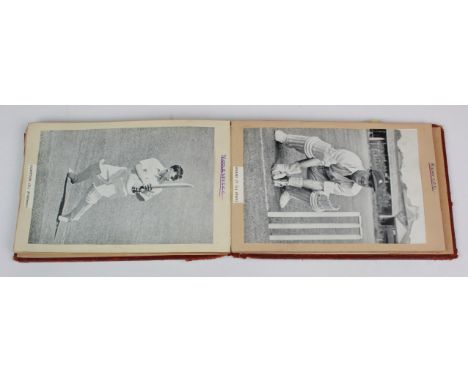 Cricket - a superb original collection of autographs in original album, collected by the vendors partner during c1953. Includ