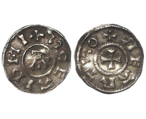 Danish East Anglia c.885-915, silver penny from the St. Edmund Series of the semi-barbarous type, smaller flans and lettering