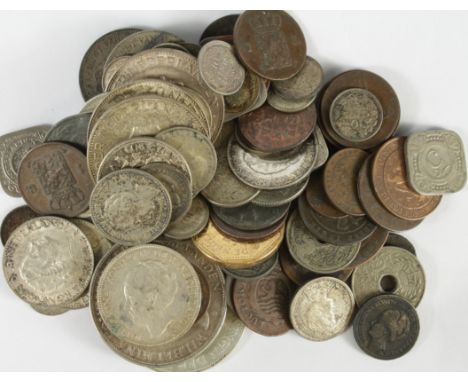 Netherlands, accumulation of coins 18th-20thC including much silver.