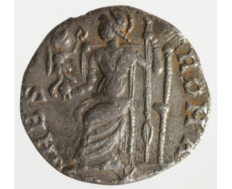 Gratian silver siliqua, possibly Rome Mint as the top of a star can be seen in the exergue, which might = R*P [or one of the 