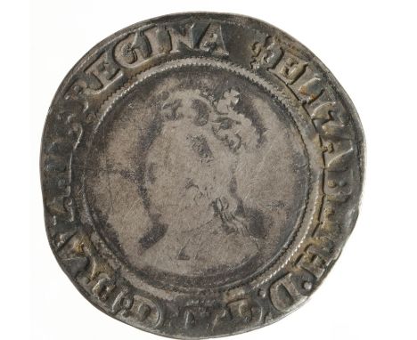 Elizabeth I silver shilling, First Issue 1558-1560, mm. Lis, Spink 2549, large and round, well centred, light graffiti before