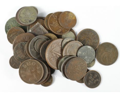 Sweden & Denmark (47) 18th-20thC assortment, silver minors noted.