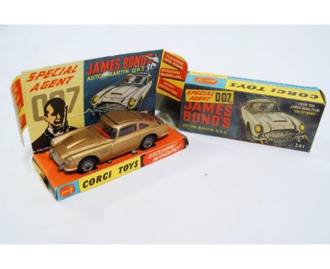 A mid 1960's Corgi James Bond's Aston Martin D.B.5, from the film 'Gold Finger', in original box, with inner pictorial stand 