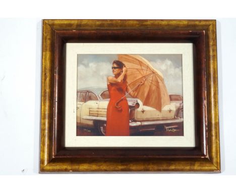 Mark Spain (British)'Windswept', Limited Edition giclee print on canvas, a pair (not matching)Signed and numbered 132/39532cm