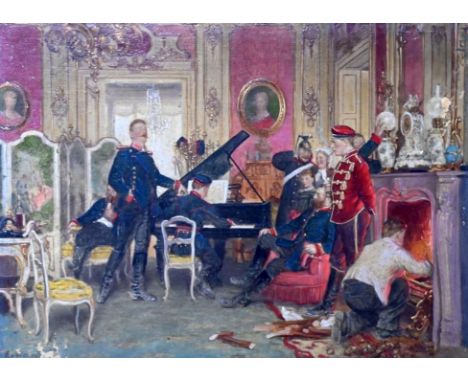 VON WERNER Anton Alexander (1843 Frankfurt (Oder) - 1915 Berlin) Kopie nach "Friedrich III. von Preußen beim privaten Konzert