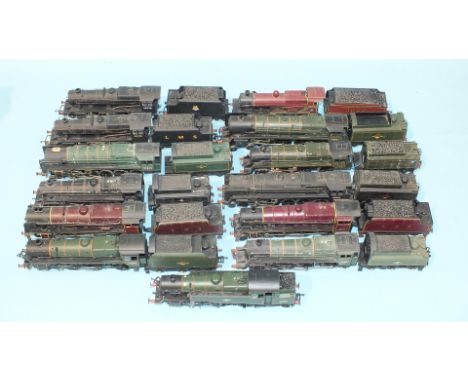 OO gauge, thirteen various playworn, unboxed locomotives, including Hornby Bachmann, Mainline, etc.