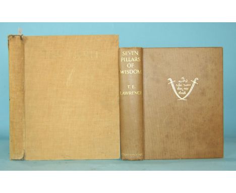 Lawrence (T E), Seven Pillars of Wisdom, 1st trade edn, plts, pic cl gt, lge 8vo, 1935, and, Beckwith (Capt E G C), Selection