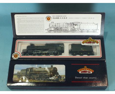 Bachmann OO gauge, two BR Standard Class 4MT 4-6-0 locomotives, 31-101 and 31-106A, both boxed, (2).