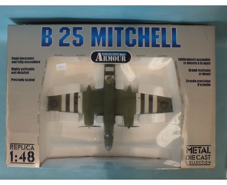 Franklin Mint, an Armour Collection 1:48 scale item 98183, B25 Mitchell, 98 Sqn 'Grumpy', boxed.