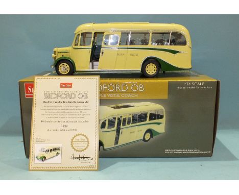 Sun Star, a 1:24 scale no.5002, 1947 Bedford OB Duple Vista, bus 'Southern Vectis Omnibus Co. Ltd', no.652 of Ltd Edn of 2,50