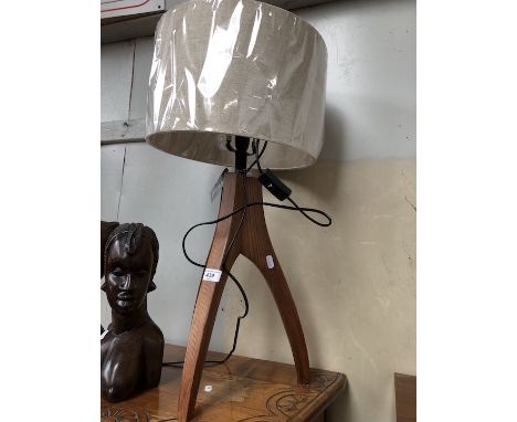 A retro table lamp 