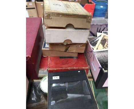 Six boxes of mainly magic lantern slides, subject matter mainly East Lancs and various tourist landscapes etc. 
