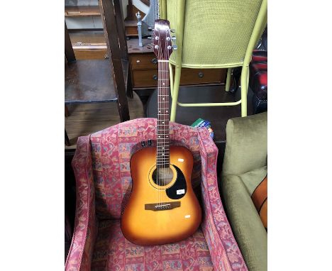 A Tanglewood guitar - Model TW-300EA with sunburst finish 