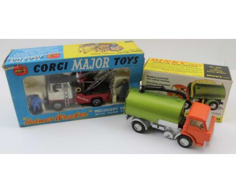 A CORGI MAJOR TOYS 1142, 'HOLMES WRECKER' RECOVERY VEHICLE, with Ford tilt cab and figures in original box, together with a D