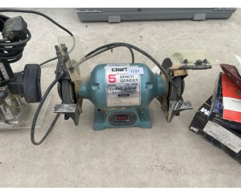 A 5" CLARKE BENCH GRINDER 
