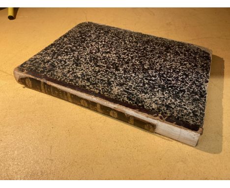 L FRANCE ATLAS DES 86 DEPRTMENTS ET DE COLONIES FRANCAISE - CIRCA 1880-1890FOLIO SIZE, DAMAGE TO SPINE COVER, ILLUSTRATED THR