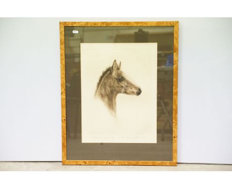 G Wilkinson, hunting scene, varnished paint on panel, signed lower right, 27 x 36.5cm and English School, horse's head portra