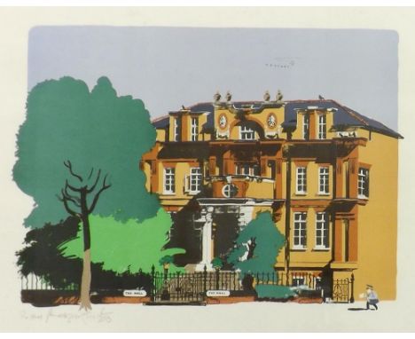 Paul Hogarth (1917-2001) - 'The Hall', signed, titled to the margin, 6/200 limited lithograph prints, 21" x 26"